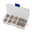 800pcs Self Tapping Screws M2 Carbon Steel  Ultrathin Cross Nickel Plated Phillips Flat Head Ultra Thin Self Tapping Wood Screw