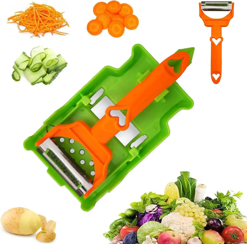 Description Picture 2 of itemPeeler Multi Peeler Kit ruit and Vegetable Peeler Home Multi Fruit Peeler for Kitchen Julienne Strips for Potato Orange Lemon