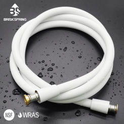 BriskSpring High Quality Silicone Shower Hose 1.5/2M Flexible Bath Tube Explosion Proof Plumbing Pipe Soft With Baby Skin Touch