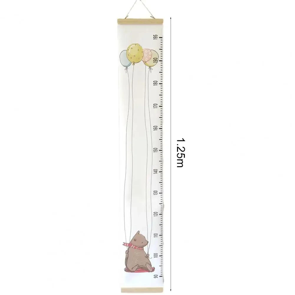 Description Picture 5 of itemWooden Canvas Wall Growth Charts Baby Hanging Decorative Chart Height Measure Ruler Removable Wall Sticker for Kids Child Room