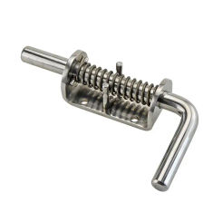 Stainless Steel Heavy-Duty Barrel Bolt Lock Spring Loaded Latch Rod For Door Shed Tailgate Trailer Garage