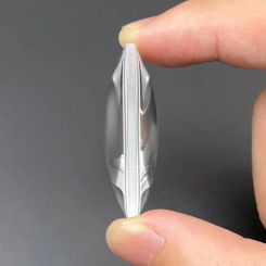 PMMA Plastic Biconvex Lens Diameter 20.8~37mm Focusable optical Double Sided Convex LED Lenses