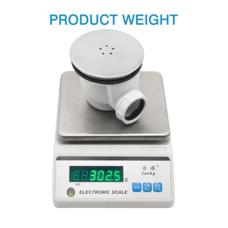 Description Picture 6 of itemBathroom Tray Waste Drain Trap Low Shower Drain Trap Replacement Dropship