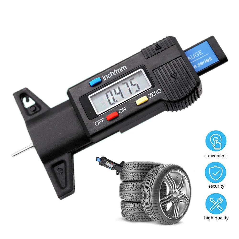 Description Picture 6 of itemDigital Car Tyre Tire Tread Depth Gauge Meter Auto Tire Wear Detection Measuring Tool Caliper Thickness Gauges Monitoring System