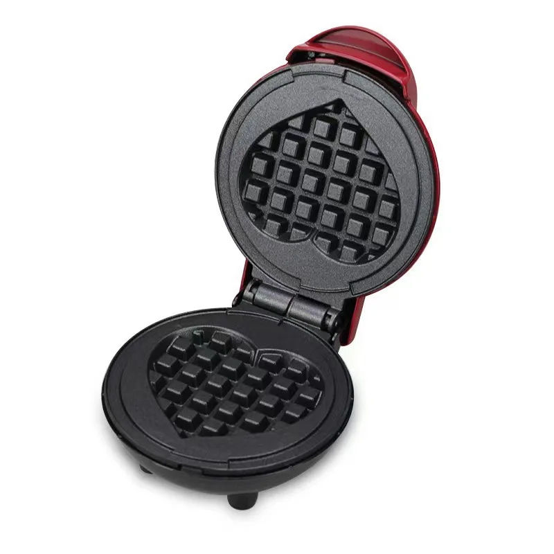 Description Picture 6 of itemMulti Functional Mini Heart-shaped Waffle Maker, Double-sided Heated Breakfast Toaster, Portable Baking Machine