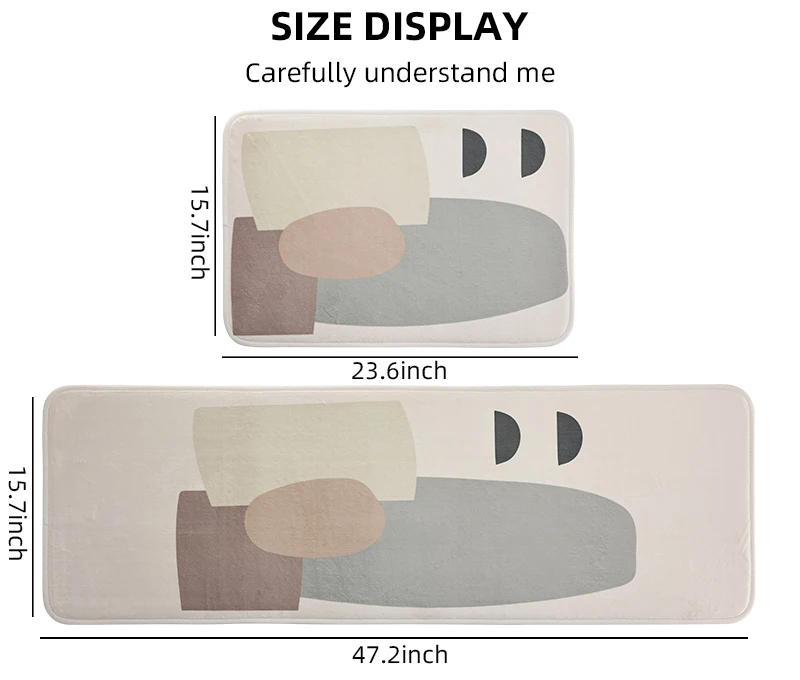 Description Picture 3 of itemCartoon Bedroom Carpet Home Bedside Blanket Long Strip Plush Bed Front Floor Mat Living Room Sofa Coffee Table Non-slip Foot Ma