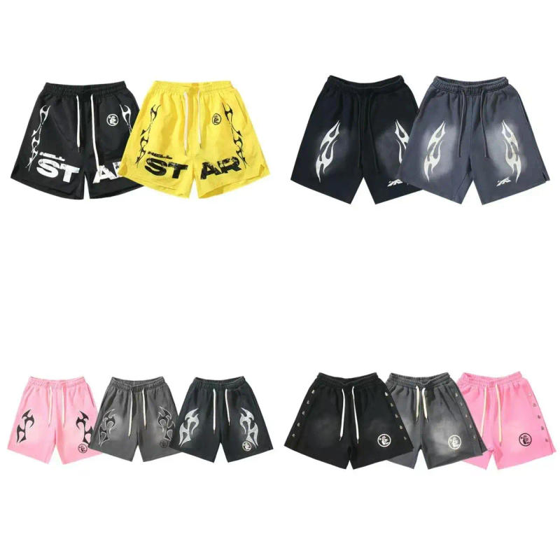 Description Picture 3 of itemFashion trend shorts men's summer loose casual pants Y2K basketball sports gym shorts 100% cotton unisex five pants pants pants