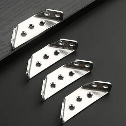 Stainless Steel Corner Brackets Furniture Fastener Joint Corner Connectors Suitable for Cupboard Cabinet Chair