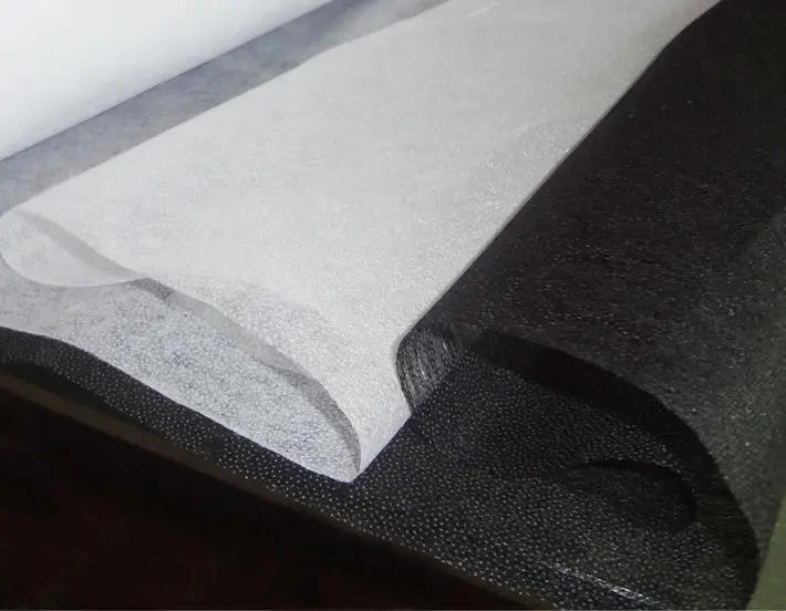 Description Picture 3 of item500x100cm White Black Non-woven Fabric Interlinings & Linings Iron On Sewing Patchwork Adhesive Single-sided 30g