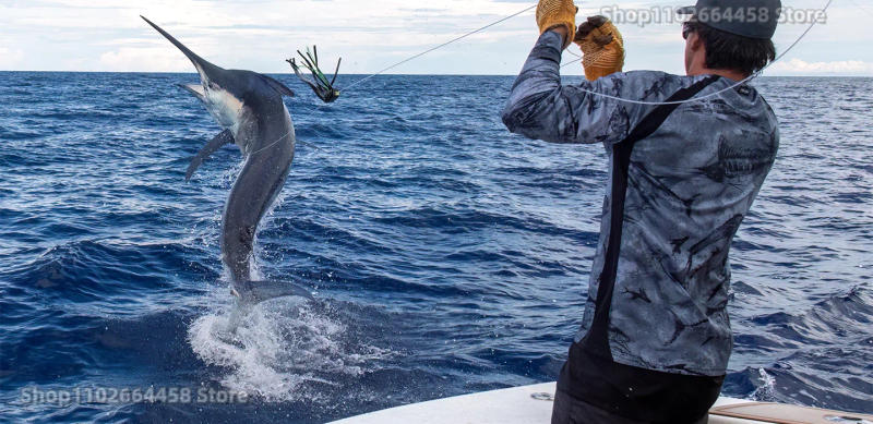 Description Picture 2 of itemHUK Fishing Shirt UPF 50+ Sun Uv Protection Fishing Clothes Men's Outdoor Summer Long Sleeve Jersey Breathable Camisa De Pesca