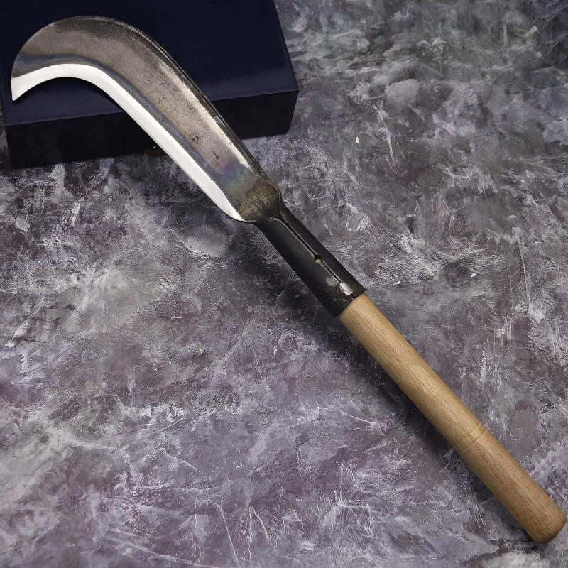 Description Picture 4 of itemWPKOPYA High carbon steel sharp outdoor wood + wooden handle, household farm knife, outdoor camping road clearing knife