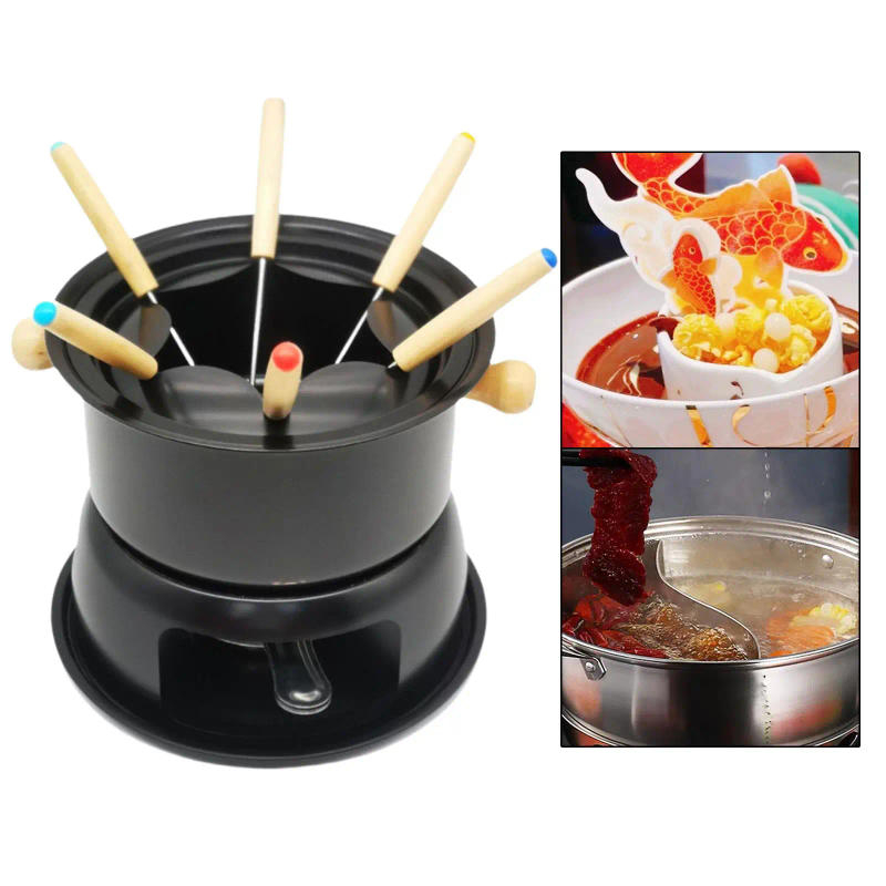 Description Picture 3 of itemMultifunctional Fondue Maker Set Easy Clean for Chocolate Caramel Home