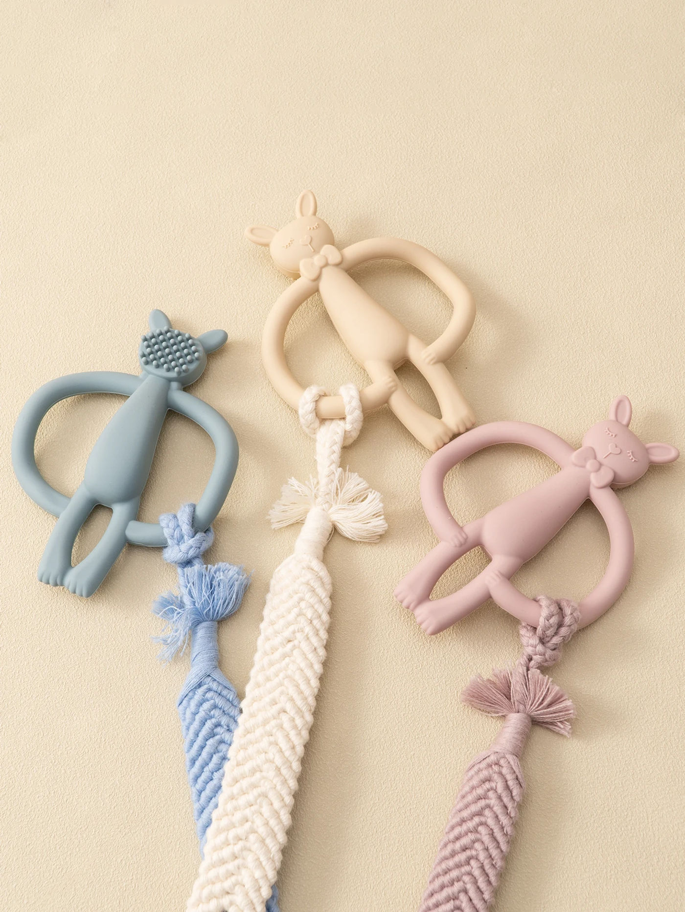Description Picture 4 of itemColor Kids 1PCS Silicone Teether Toys Baby Nursing Teether Gifts Newborn Cartoon Rabbit Teether Toys Teething Infant Chewing Toy