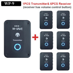 2024 NEW M VAVE WP 9 Wireless Earphone Monitor Rechargeable 2.4GHz Transmitter Receiver Support Stereo Mono Recording Function