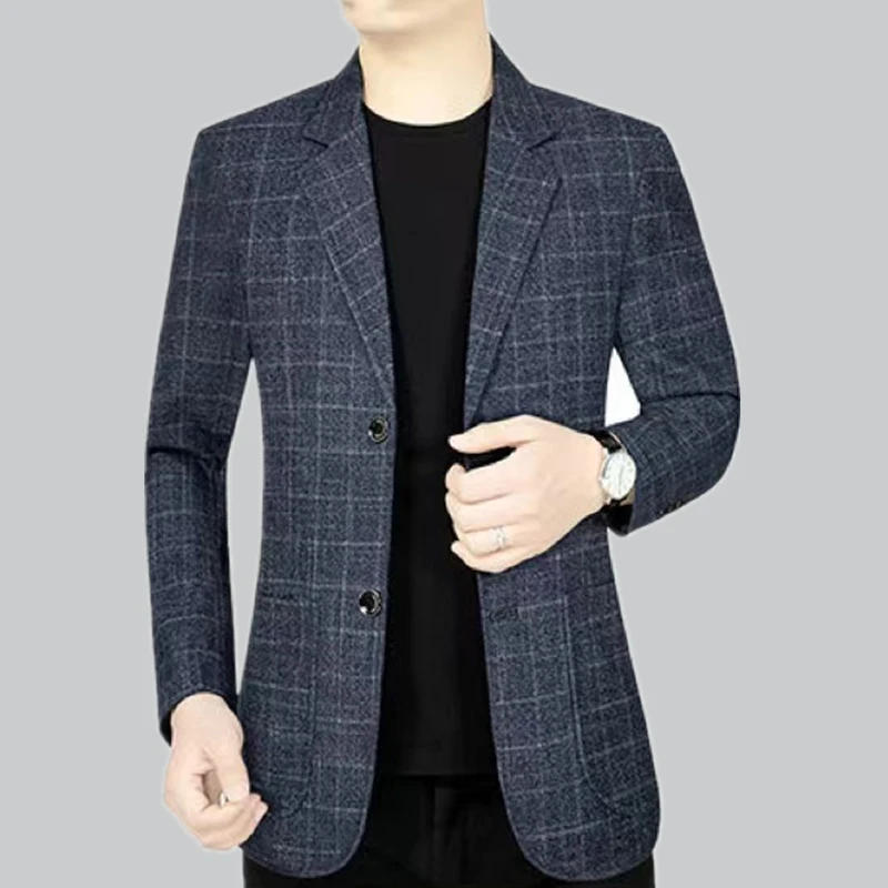 Description Picture 4 of itemThe Main Promotion of New Explosive Plaid Suit Jacket Casual Everything Single Breasted Individual Comfortable Handsome Clothing