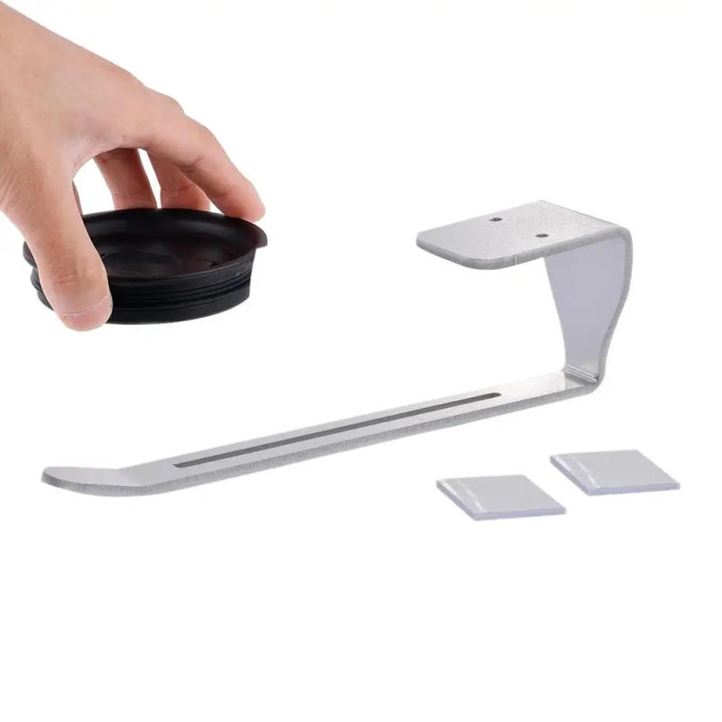 Description Picture 2 of itemTumbler Cup Lid Organizer Stainless Steel Space Saving Tumbler Lid Storage Self-Adhesive Or Drilling Tumbler Lid Hook For