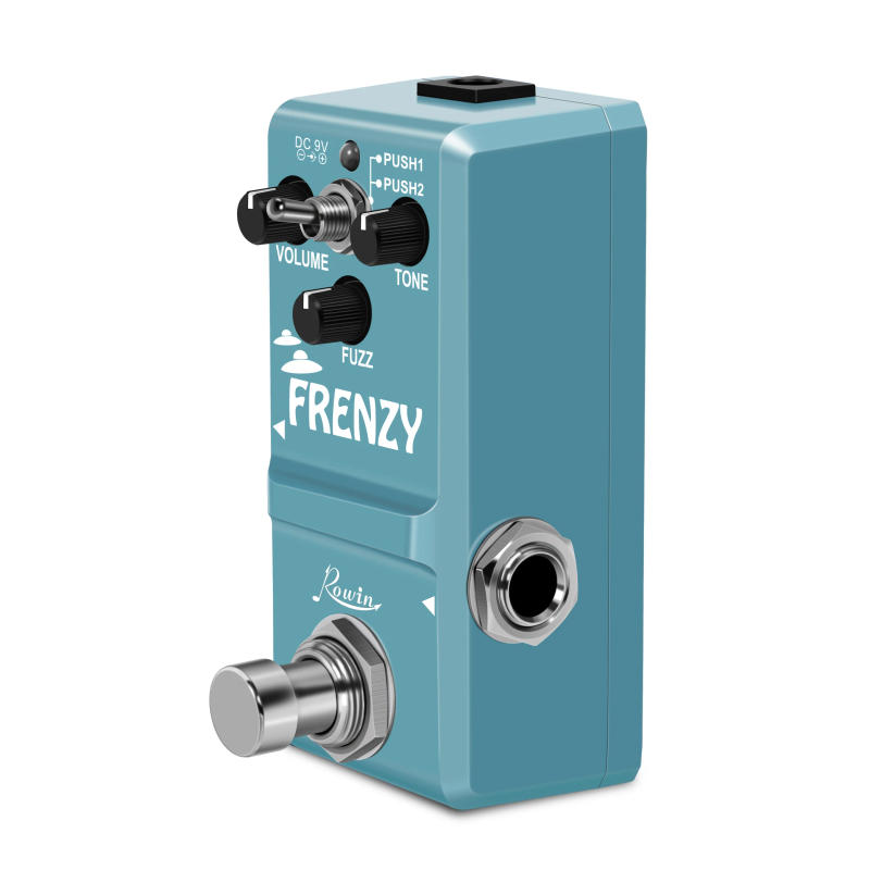 Description Picture 5 of itemRowin FRENZY Guitar Pedal Classic Fuzz Tone Creamy Violin-Like Sound Mini Full Metal Shell 2 Modes For Bass Guitars MIni Pedal