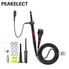 Peakelect P7300 300MHz Oscilloscope Probe with BNC Protective Cap Adjustable Scope Probe X1/X10 DC-300MHz