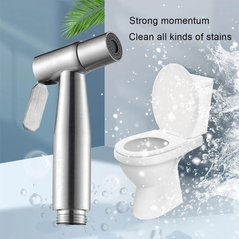 Description Picture 3 of item1pc Bidet Sprayer Toilet Handheld Bathroom Hand Bidet Faucet Stainless Steel Bathroom Shower Head Handheld Self Cleaning Tool