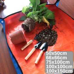 Waterproof Foldable Planting Mat Garden Potting Pad for Plant Flower Pot Transplanting Farm Bonsai Gardening Tools and Equipment