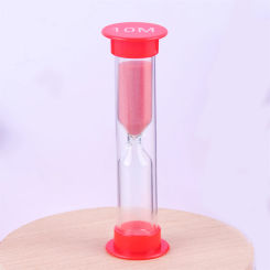 30s/1min/2min/3min/5min/ 10 minutes Colored Plastic Small Hourglass Student Gift Decoration Ornament Hourglass Timer Set