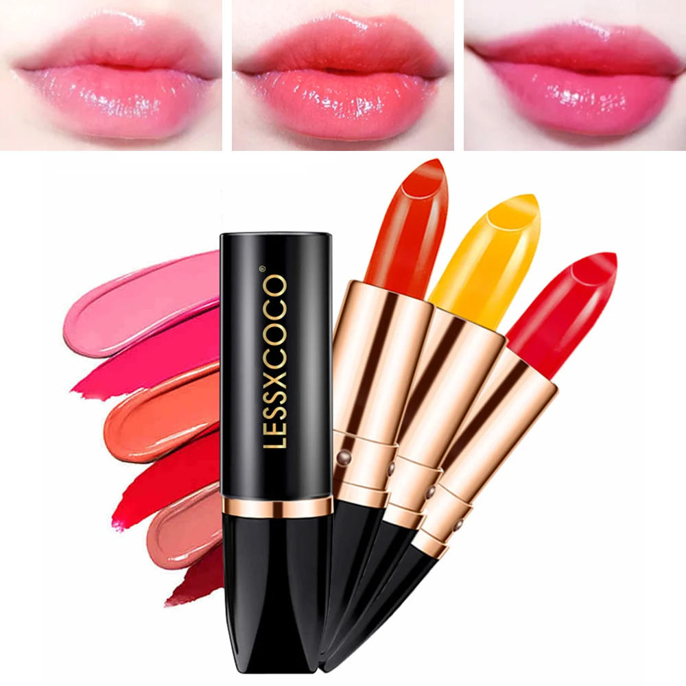 Description Picture 3 of itemMoisturizing Magic Lip Balm Temperature Changing Color Lasting Nouritious Anti Aging Natural Lipstick Lips Care Makeup Comestic
