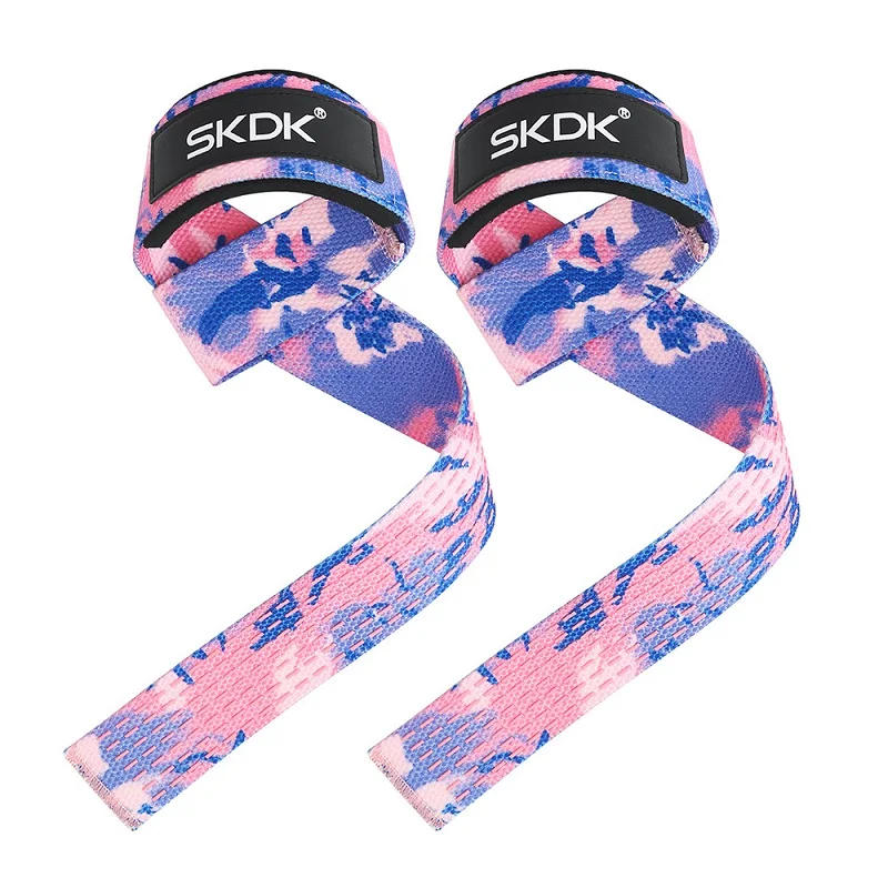 Description Picture 2 of itemWeightlifting Straps Anti-Slip Gym Training Fitness Padded Dumbbell Barbel Hand Grips Wrist Support Bands Weights Lifting Strap