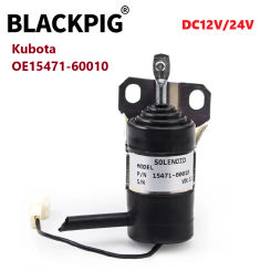 15471-60010 DC12V 24V Diesel Engine Fuel Shutoff Stop Solenoid Stop Solenoid Valve For Generator Parts Kubota OEM 052600-100