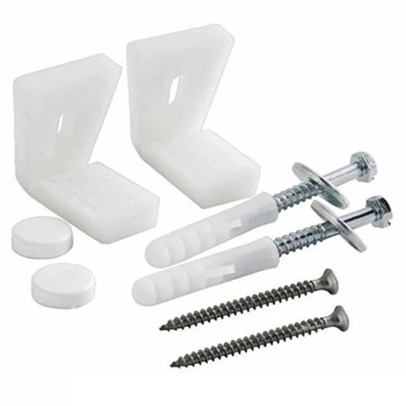 Description Picture 2 of itemBathroom Toilet Screws Fixing Kit Bolts Fixing Kit Bolts L-type Mounting Screws Parts Replacement Semi Pedestal