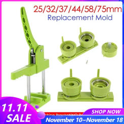 Sliding Style Badge Button Maker Machine Host 25/32/37/44/58/75mm Replacement Mold for DIY Combination Badge Machine