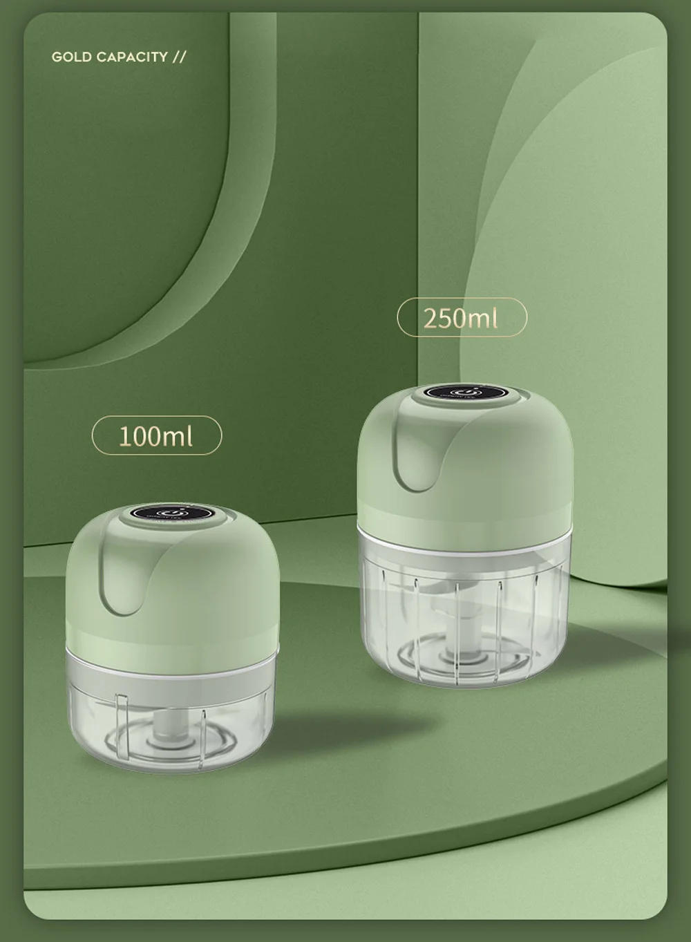 Description Picture 5 of itemMini Electric Garlic Chopper USB Meat Grinder Garlic Masher Machine Sturdy Durable Crushed Ginger Vegetable Crusher Kitchenware