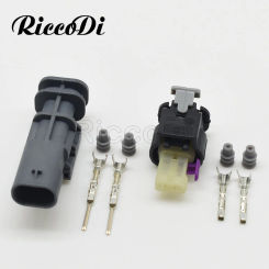 1-20Kits Female Male 2 Pin Auto Waterproof Connector 2-1718643-1 Wiring Harness Plug Cable Electric Plug 2112985