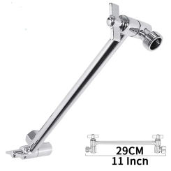 Solid Copper Adjustable Angle Arch Design, Shower Extension Arm, Wall Mount, Universal Connection Hardware Sets, 11 Inch