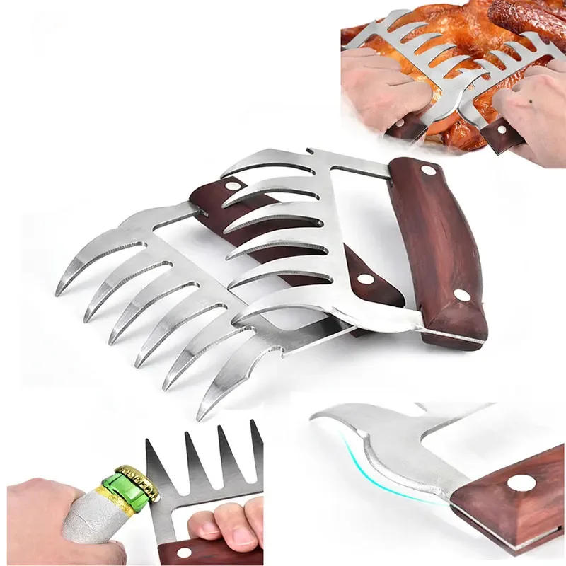 Description Picture 2 of itemBBQ Accessories, Meat Shredder, Pulled Pork Puller, BBQ Fork, Bear Claw, Vegetable Slicer, Cutters, Beer Cooking Tool