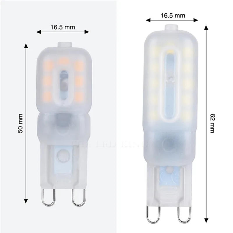 Description Picture 6 of item22LEDs Bulb SMD Light Replace G9 Lamp LED 25W 2835 Halogen Lamp Light Milky White Transparent Shell 110V 220V Beam Angle Lights