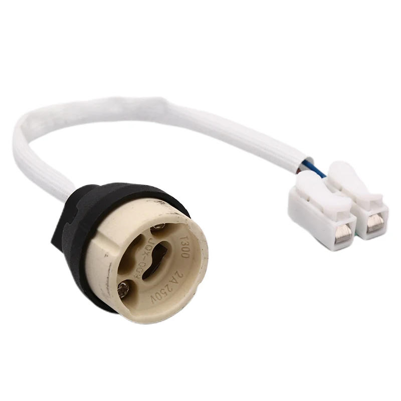 Description Picture 3 of itemSocket Lamp Base Holder GU10 Bulb Light Adapter Connector Converter Ceramic Wire