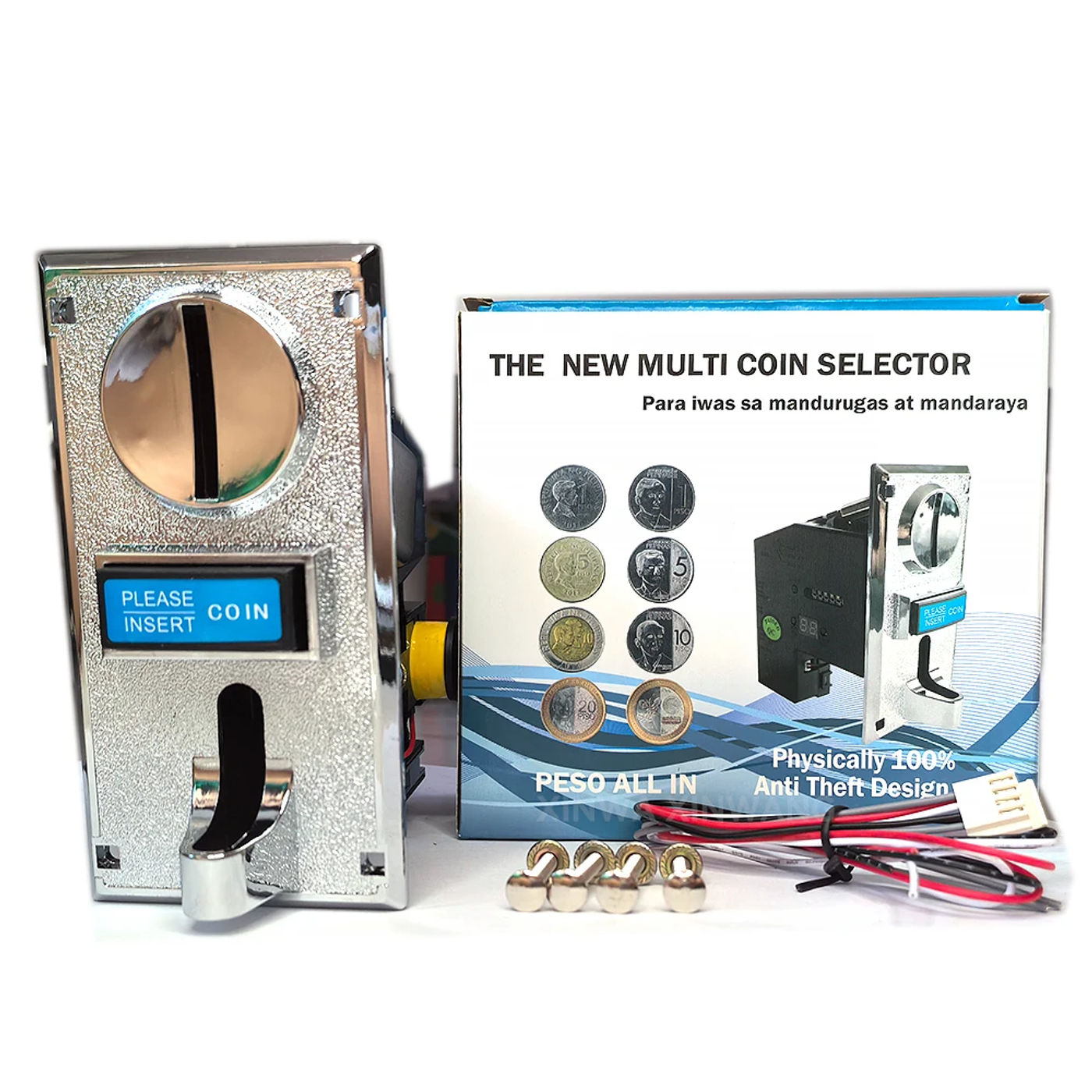 Description Picture 4 of itemMulti Coin Acceptor Game Toknes Mechanism With 4 Pins Cable For Claw Crane Neo Geo Arcade Slto Vending Machine Pinball Parts