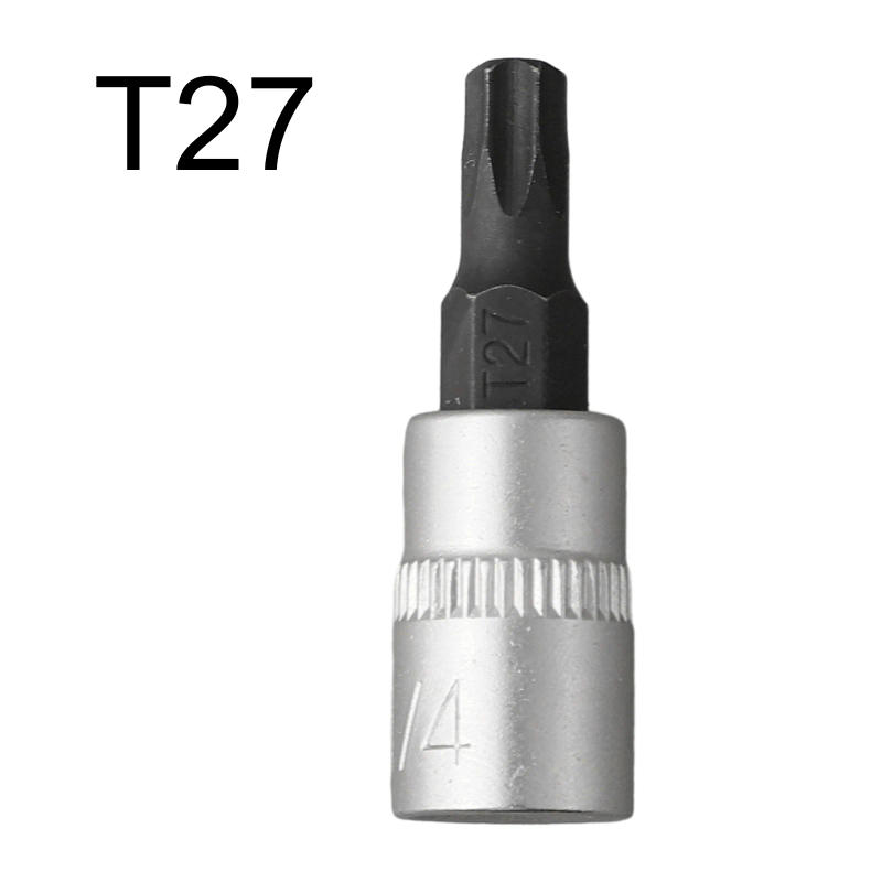 Description Picture 2 of item1pc Torx Bit Sockets T8 T15 T20 T25 T27 T30 T40 1/4" Drive Socket Ratchet Socket Wrench S-2 Steel CR V Extension Rod
