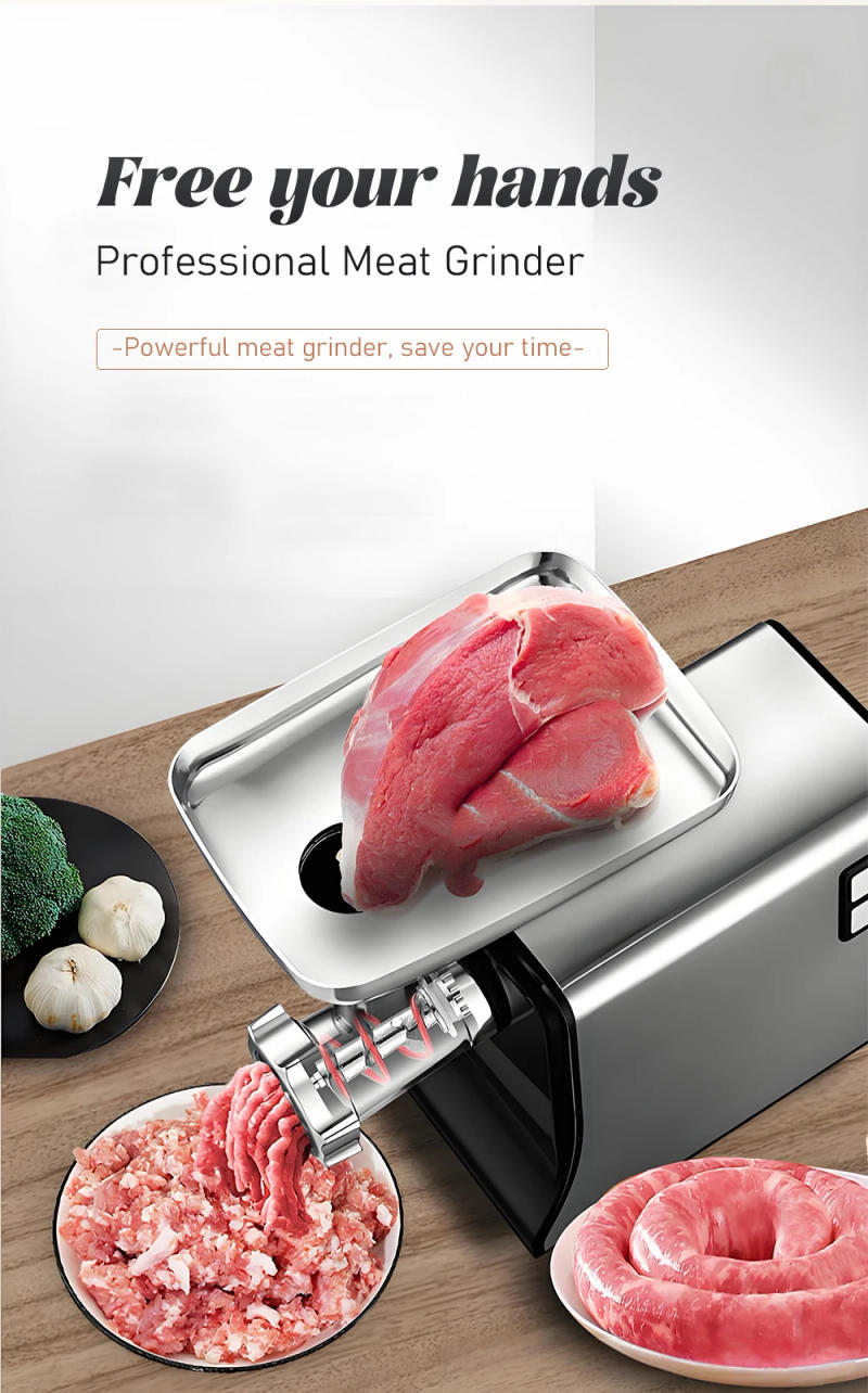 Description Picture 4 of itemElectric Meat Grinder 110V/220V Household Multifunctional Stainless Steel Food Grade Meat Grinder Meat Grinder Sausage Machine