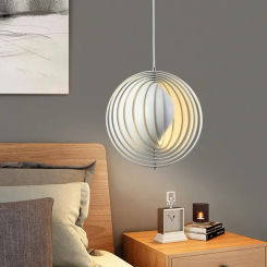 Creative Personality Danish Designer Moon LED Chandelier Nordic Family Bedroom Bar Restaurant Restaurant Art Hanging Lights