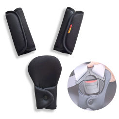 2pcs Universal Baby Child Car Seat & Stroller Shoulder Strap Cover Protector Crotch Pad Cover for Children's Safety Accessories