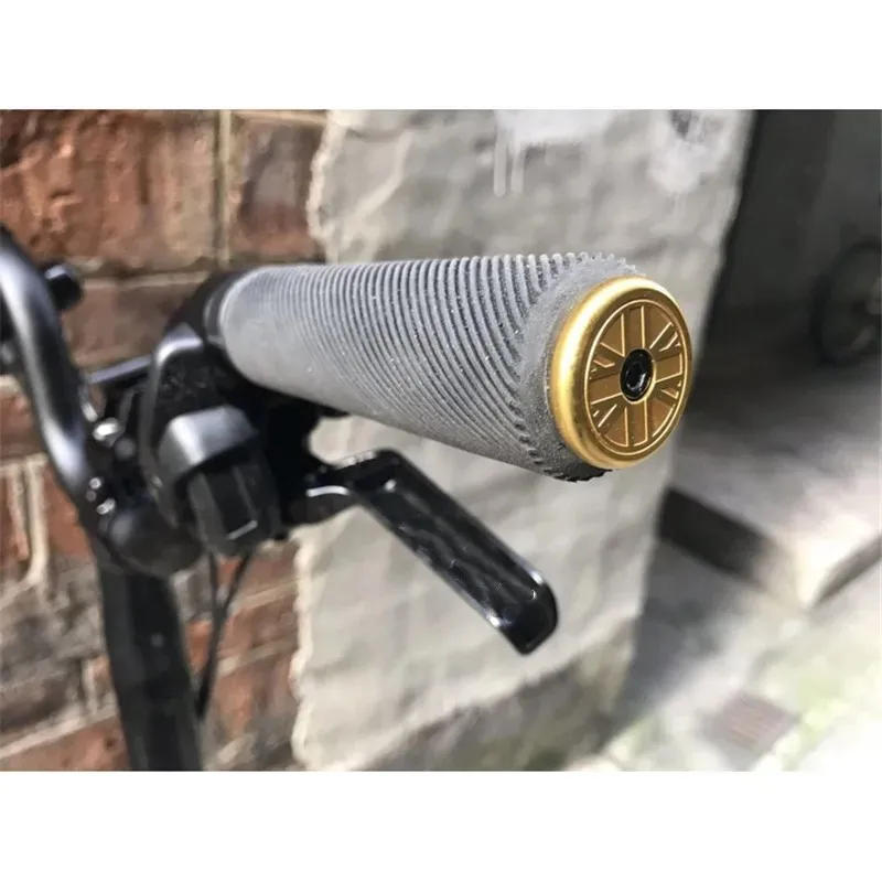 Description Picture 2 of itemBicycle handlebar plug universal for brompton bike aluminum alloy grip capexpansion lock in British style gold silver black