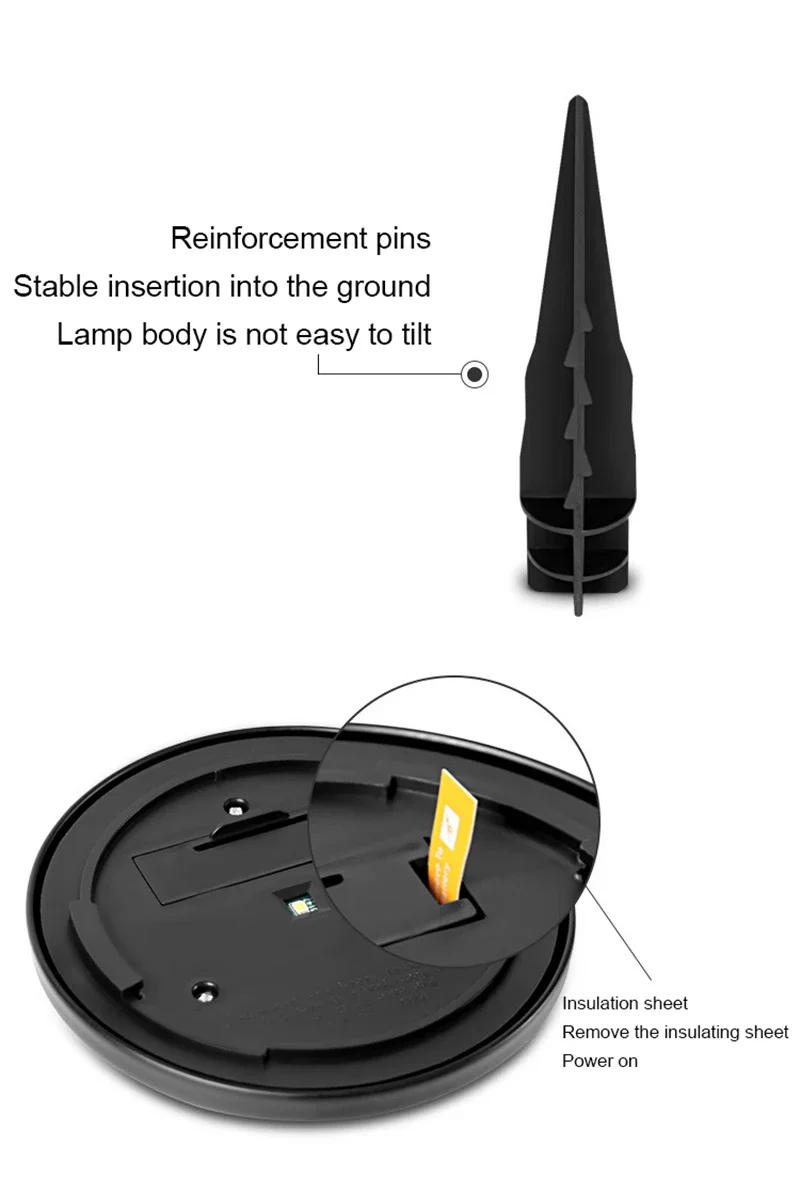 Description Picture 4 of itemLED Solar Lawn Light Outdoor Waterproof Garden Lamp For Garden Courtyard Villa Street Landscape Decoration Solar Powered Lights
