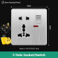 5HD Socket Silver