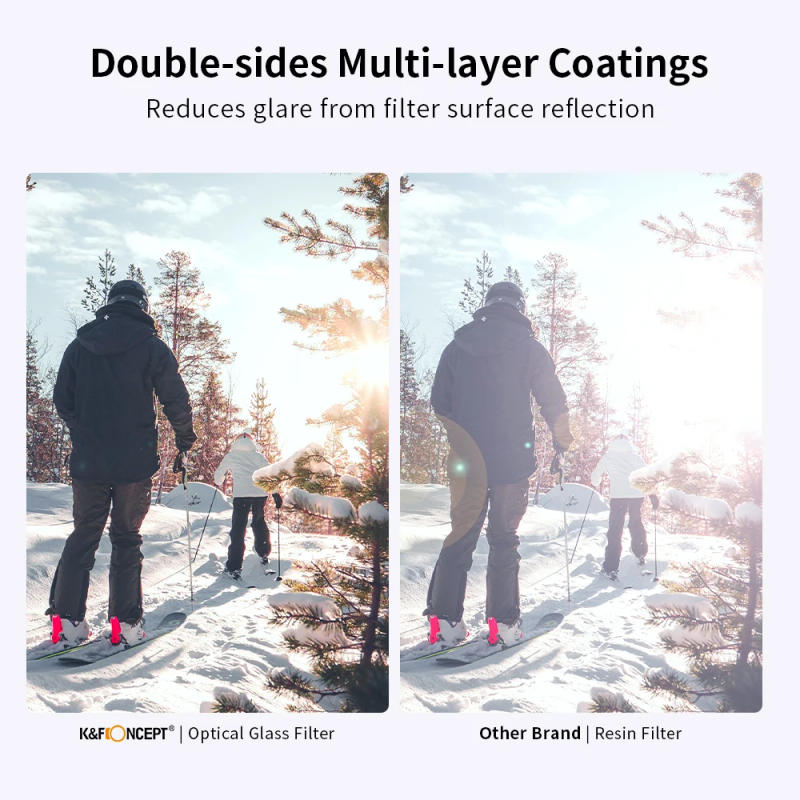 Description Picture 5 of itemK&F Concept Netural Density ND4+MCUV+CPL Filter Kit Camera Lens Bundle Cleaning Cloth and Filter Pouch 49/52/58/67/72/77/82mm