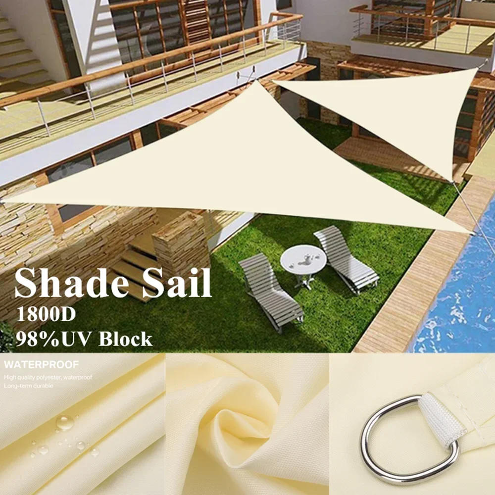 Description Picture 6 of itemWaterproof Triangle Sun Shelter,Sunshade Protection,Outdoor Canopy,Garden Patio Pool Shade Sail,Awning Shade Cloth,5x5x 5,2x2x2m