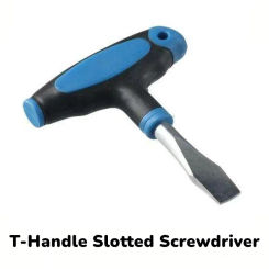 1/4" 3/8 Flat Head Screwdriver With T-Handle Grip For Quick Release Plate Camera Tripod & Monopod Slotted Screwdriver Tools Pack