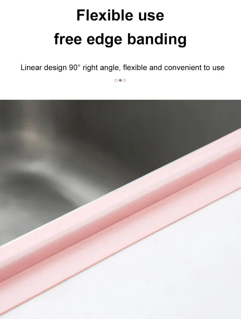 Description Picture 6 of itemSelf-adhesive Adhesive Waterproof Sticker PVC Sealing Strip Seam Sealer Kitchen Gap Bathroom Corner Wall Sealing Strip