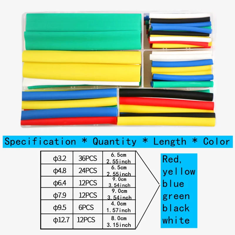 Description Picture 2 of item3:1 Shrink,electrical Connection Wire,With Glue Thermoretractile,Heat Shrink Sleeve Tube,Double Wall Hot Melt Adhesive