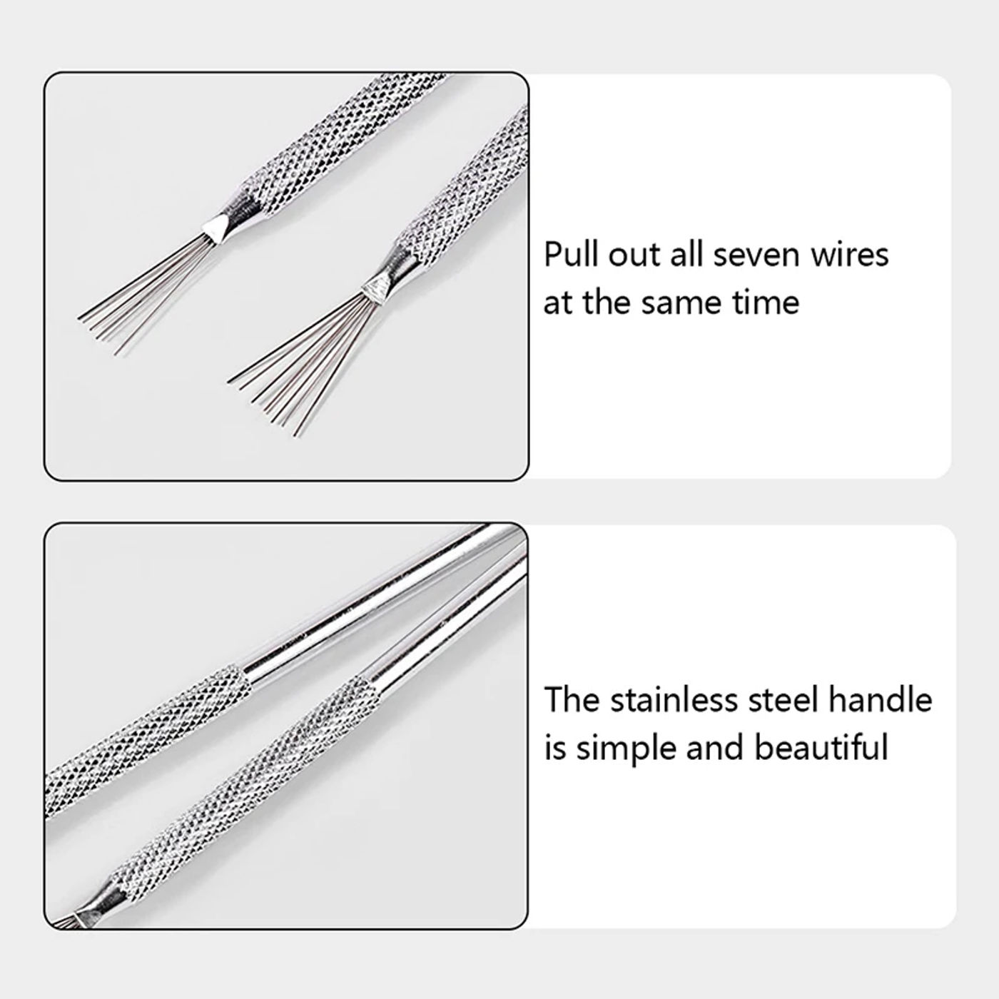 Description Picture 4 of item7 Pin Stripe Nail Art Liner Brush 3D Tips Manicure Ultra-thin Line Drawing Pen UV Gel Brushes Painting Tools